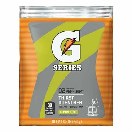 GATORADE 8.5 oz Thirst Quencher Lemon-Lime Powder Packets, 40PK 1306750